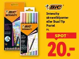 Lidl BIC Intensity akvarelblyanter / Dual Tip Pastel tilbud