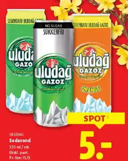 Lidl Sodavand (Uludağ Gazoz) tilbud