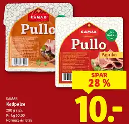 Lidl Pullo kødpølse tilbud