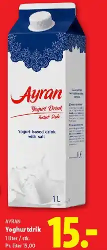 Lidl Ayran yoghurt-drik tilbud