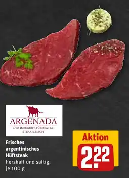 REWE DE Frisches argentinisches hüftsteak tilbud