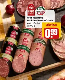 REWE DE Rewe hausmarke herzhafter wurst-aufschnitt tilbud