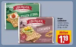REWE DE BURGER Landknäcke tilbud