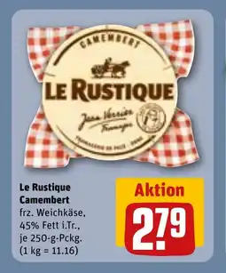 REWE DE LE RUSTIQUE Camembert tilbud