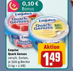 REWE DE EXQUISA Quark genuss tilbud