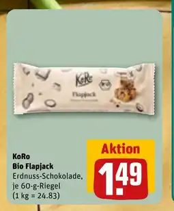 REWE DE KORO Bio flapjack tilbud