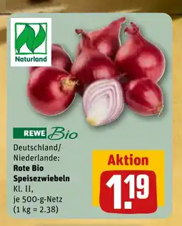 REWE DE Rote bio speisezwiebeln tilbud