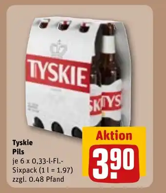 REWE DE TYSKIE Pils tilbud