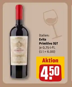 REWE DE EVITA Primitivo igt tilbud