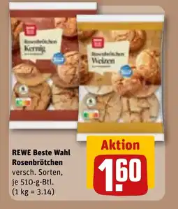 REWE DE REWE Beste wahl Rrosenbrötchen tilbud