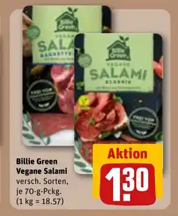 REWE DE BILLIE GREEN Vegane Salami tilbud