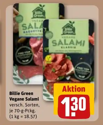 REWE DE BILLIE GREEN Vegane Salami tilbud