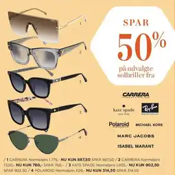 Salling Spar 50% på udvalgte solbriller tilbud