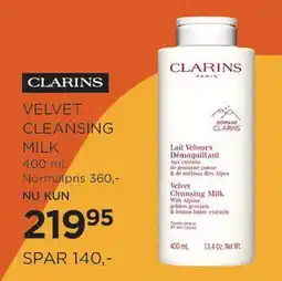 Salling Clarins Velvet Cleansing Milk tilbud