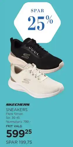 Salling Skechers sneakers tilbud