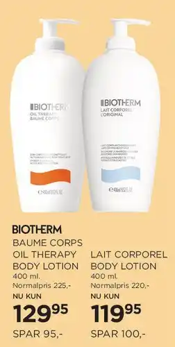 Salling Biotherm - Baume Corps (Oil Therapy) Body Lotion tilbud