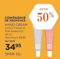 Salling Compagnie de Provence Hand Cream tilbud
