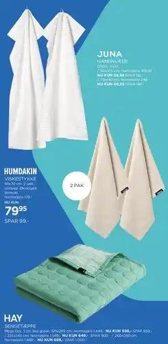 Salling HÅNDKLÆDER & VISKESTYKKE tilbud