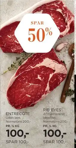Salling Entrecote / Rib Eyes tilbud