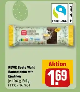 REWE DE REWE Beste wahl baumstamm mit eierlikör tilbud