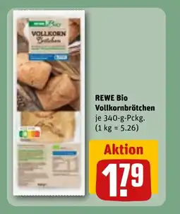 REWE DE REWE BIO Vollkornbrötchen tilbud
