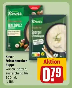 REWE DE KNORR Feinschmecker suppe tilbud