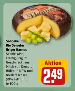 REWE DE Söbbeke bio demeter uriger hannes tilbud
