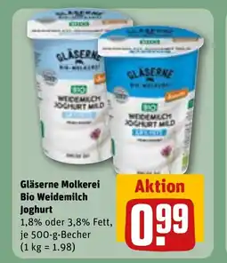 REWE DE GLÄSERNE Molkerei bio weidemilch joghurt tilbud