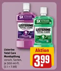REWE DE LISTERINE Total care mundspülung tilbud