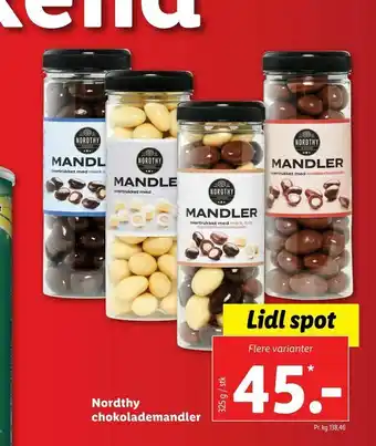 Let-Køb Nordthy chokolademandler tilbud