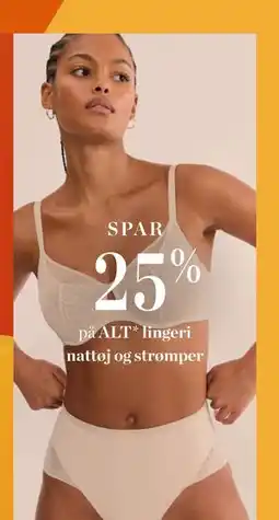 Salling SPAR 25%. på ALT* lingeri nattøj og strømper tilbud