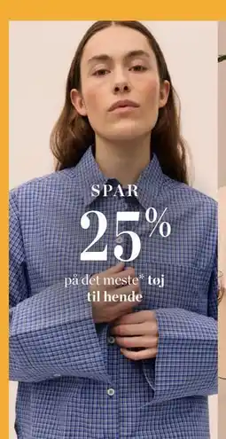Salling SPAR 25%. på det meste tøj*. til hende tilbud