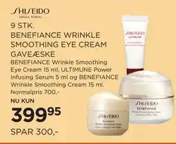 Salling 9 STK. BENEFIANCE WRINKLE SMOOTHING EYE CREAM GAVEÆSKE tilbud
