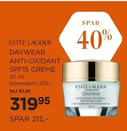Salling DAYWEAR ANTI-OXIDANT SPF15 CREME tilbud