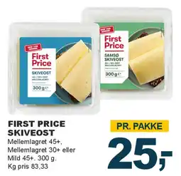 Let-Køb First Price Skiveost tilbud
