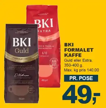 Let-Køb BKI FORMALET KAFFE tilbud