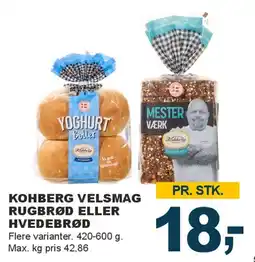 Let-Køb Kohberg Velsmag rugbrød eller hvedebrød tilbud