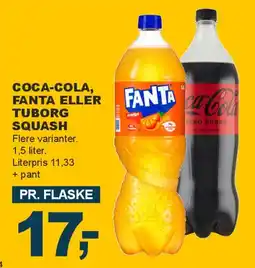 Let-Køb COCA-COLA, FANTA ELLER TUBORG SQUASH tilbud