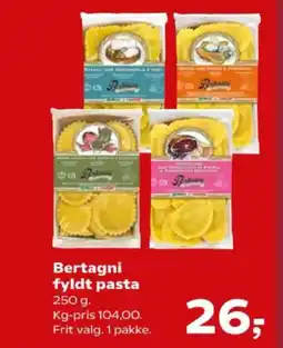 Kvickly Bertagni fyldt pasta tilbud