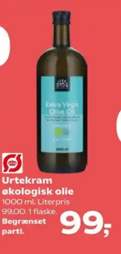 Kvickly Urtekram økologisk olie tilbud