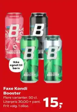 Kvickly Faxe Kondi Booster tilbud