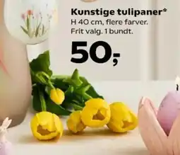 Kvickly Kunstige tulipaner tilbud
