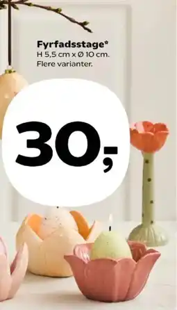 Kvickly Fyrfadsstage tilbud