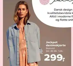 Kvickly Jackpot denimskjorte tilbud