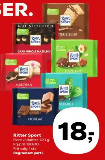 Kvickly Ritter Sport tilbud