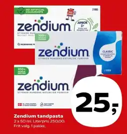 Kvickly Zendium tandpasta tilbud