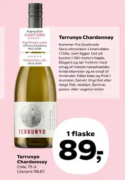 Kvickly Terrunyo Chardonnay tilbud