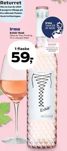 Kvickly Irma Exhib' Rosé tilbud
