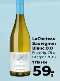 Kvickly LaCheteau Sauvignon Blanc 0.0 tilbud