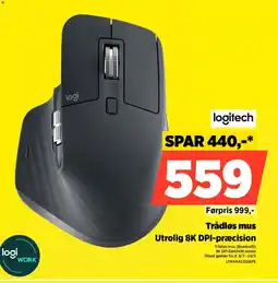Power Logitech Trådløs mus LTMXMAS3SSEPE tilbud